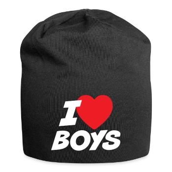 I Love Boys - Jersey Beanie - black - Front