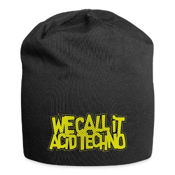 Acid Techno | We Call It Acid Techno - Jersey Beanie - black - Front