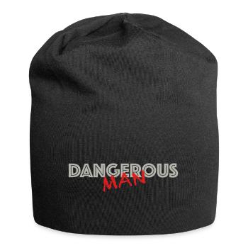 Dangerous man | funny sayings, action, fun - Jersey Beanie - black - Front
