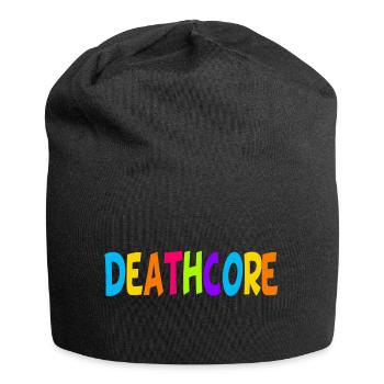 Lustige Deathcore Regenbogenfarben Metalhead - Jersey-Beanie - Schwarz - Vorne