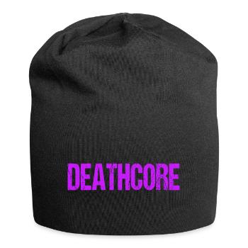 Lustiges Deathcore Pink Sarkastischer Metal - Jersey-Beanie - Schwarz - Vorne