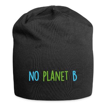Pas de planète B - Kein Planet B - Bonnet en jersey - noir - Devant