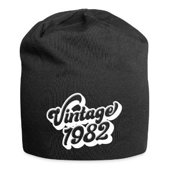Millésime 1982, 40 ans, cadeau de 40e anniversaire - Bonnet en jersey - noir - Devant
