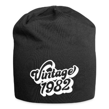 Millésime 1982, 40 ans, cadeau de 40e anniversaire - Bonnet en jersey - noir - Devant