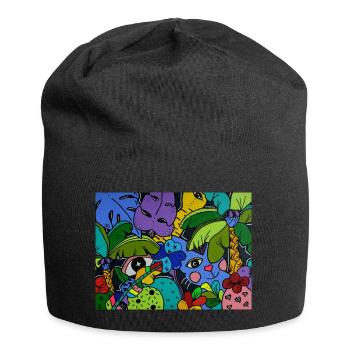 Monsieur Le Chat Mystique - Jersey Beanie - black - Front