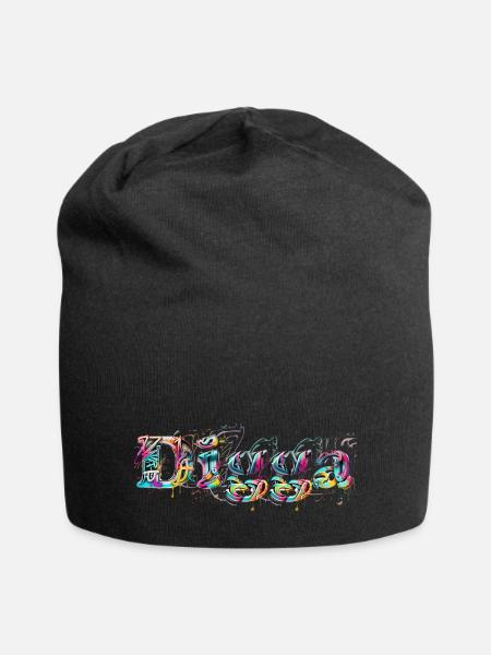 Digga - Grafitti - Jersey-Beanie - Schwarz