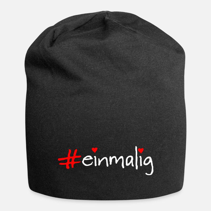 einmalig - Jersey-Beanie - Schwarz