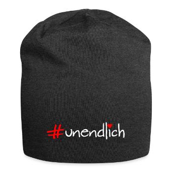 unendlich - Jersey-Beanie - Anthrazit - Vorne