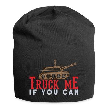 Tank Soldier - Tshirt de char - cadeau de soldat - Bonnet en jersey - noir - Devant