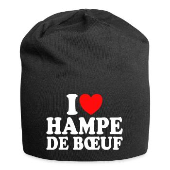 Boucher I Love Hampe De Boeuf - Bonnet en jersey - noir - Devant