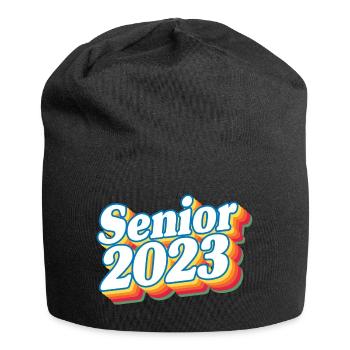 Senior Class Of 2023 Retro Graduation Party Geschenk - Jersey-Beanie - Schwarz - Vorne