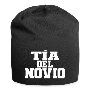 Tia del Novio Groom's Auntie Women Wedding Gift - Jersey Beanie - black - Front