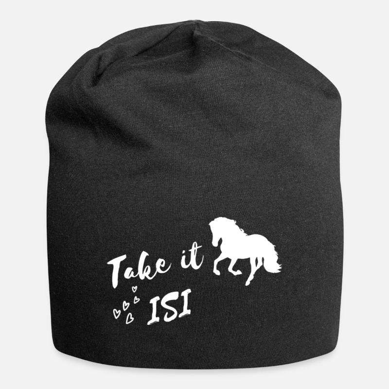 Isländer Take it Isi - Jersey-Beanie - Schwarz