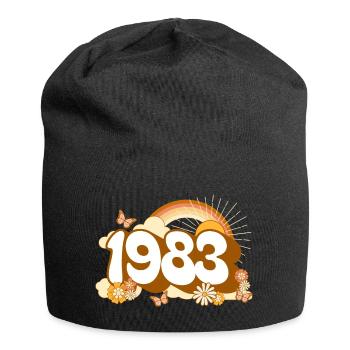 Retro 1983 Geburtstagsfeier Frau 40 Jahre - Jersey-Beanie - Schwarz - Vorne