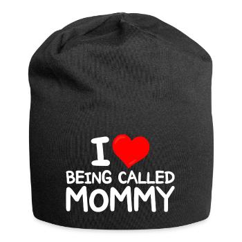 Lustige Idee für Mütter Ich liebe es, Mama genannt zu werden - Jersey-Beanie - Schwarz - Vorne