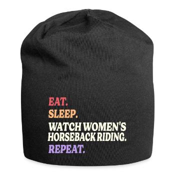 Humor Sport Women's Riding - Jersey Beanie - black - Front