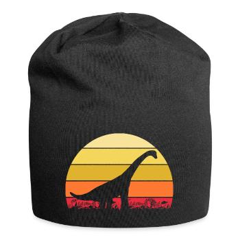 Archäologe Dino Brachiosaurus Dinosaurier - Jersey-Beanie - Schwarz - Vorne
