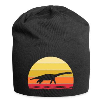 Archäologe Dino Plesiosaurier Dinosaurier - Jersey-Beanie - Schwarz - Vorne