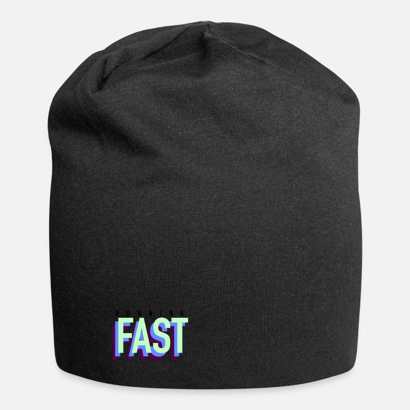 running fast - Jersey-Beanie - Schwarz