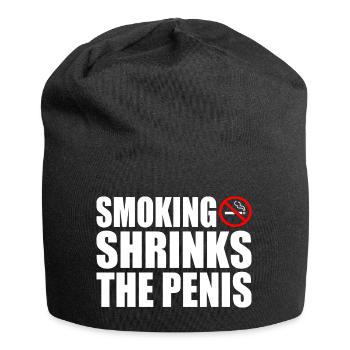 Smoking shrinks the penis - Jersey-Beanie - Schwarz - Vorne