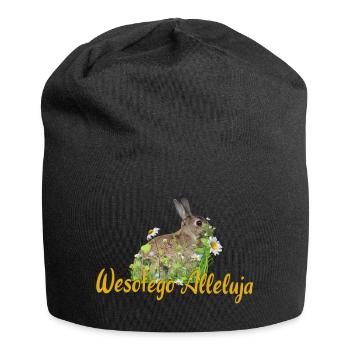 Wesołego Alleluja Happy Easter - Jersey Beanie - black - Front