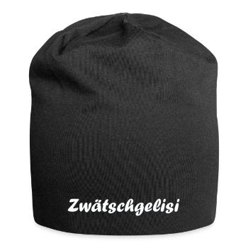 Zwätschgelisi - Jersey-Beanie - Schwarz - Vorne