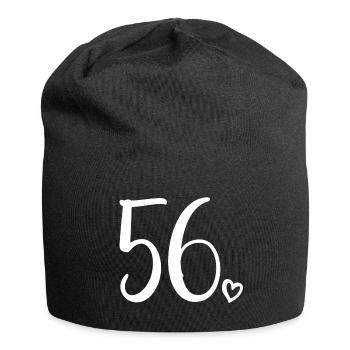 Cute Number 56, 56 Years Old, 56th Birthday Gift - Jersey Beanie - black - Front
