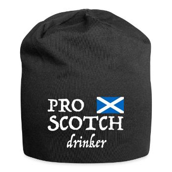 Pro Scotch Drinker | Schottland, Whisky - Jersey-Beanie - Schwarz - Vorne