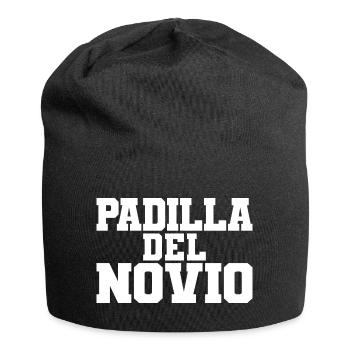 Padilla del Novio Groom's Gang Wedding Gift - Jersey Beanie - black - Front