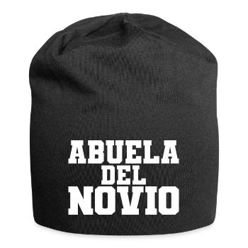 Abuela del Novio Groom's Grandmother Wedding Gift - Jersey Beanie - black - Front