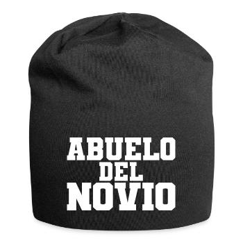 Abuelo del Novio Groom's Grandpa Wedding Gift - Jersey Beanie - black - Front