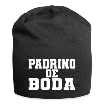 Padrino de Boda, Best Man Wedding Party Groomsmen - Jersey Beanie - black - Front