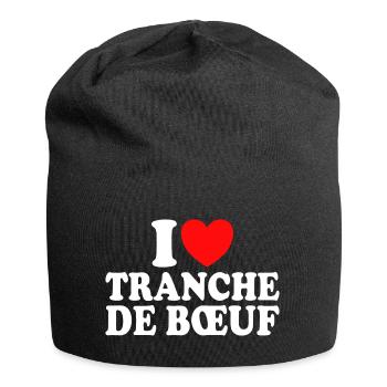 Boucher I Love Tranche De Boeuf - Bonnet en jersey - noir - Devant