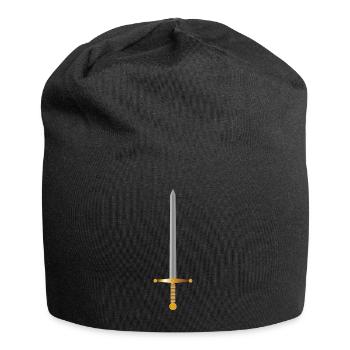 knight ritter sword schwert armor184 - Jersey-Beanie - Schwarz - Vorne