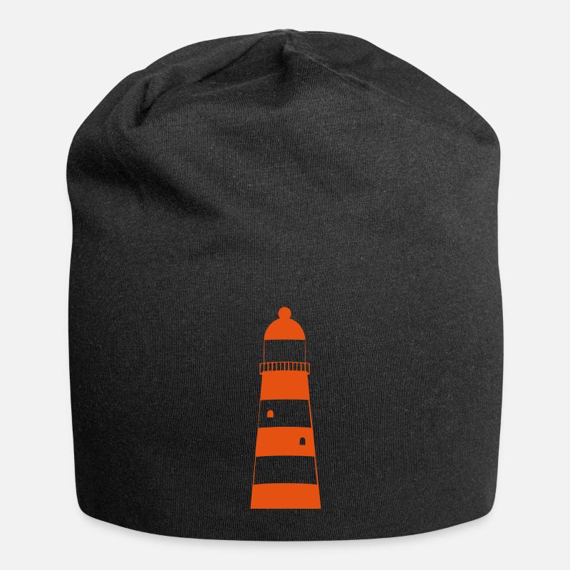 lighthouse - Jersey Beanie - black