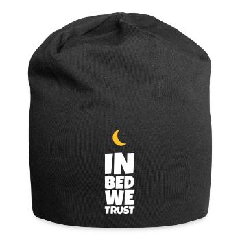 Nous faisons confiance à notre lit - Bonnet en jersey - noir - Devant