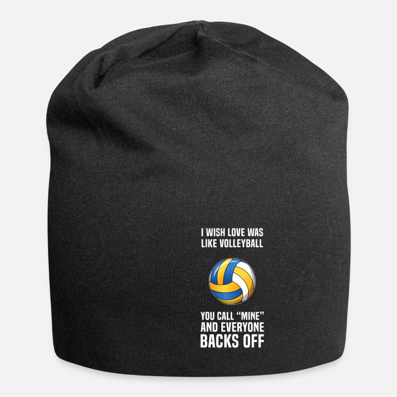 Volleyball - Jersey-Beanie - Schwarz