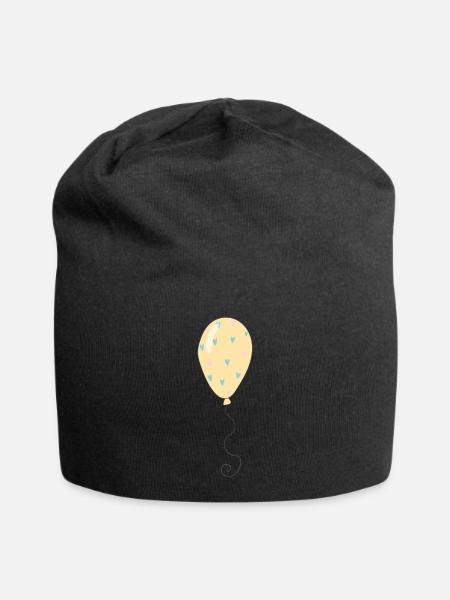 Luftballon - Jersey-Beanie - Schwarz