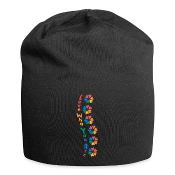 Love who you are - Jersey-Beanie - Schwarz - Vorne