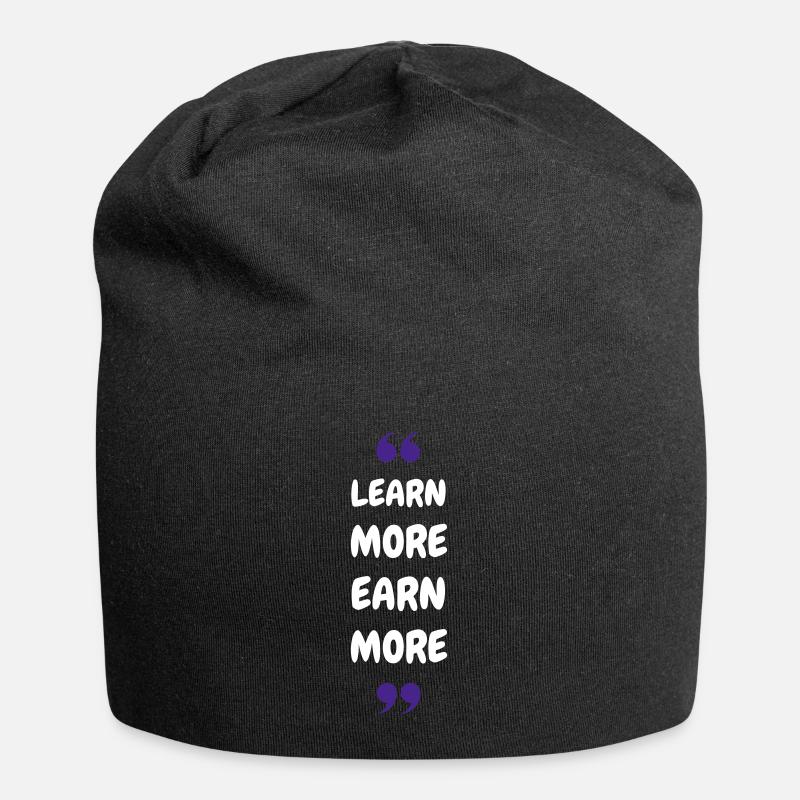 En savoir plus Gagnez plus - Bonnet en jersey - noir