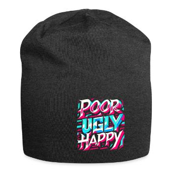 Poor Ugly Happy 5 - Jersey-Beanie - Anthrazit - Vorne