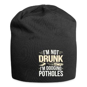 I'm Not Drunk I'm Dodging Potholes 4 - Jersey-Beanie - Schwarz - Vorne