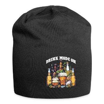 Drink Mode On - Jersey-Beanie - Schwarz - Vorne