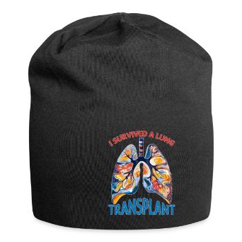 I Survived A Lung Transplant 2 - Jersey-Beanie - Schwarz - Vorne
