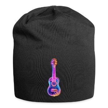 Ukulele - Jersey-Beanie - Schwarz - Vorne