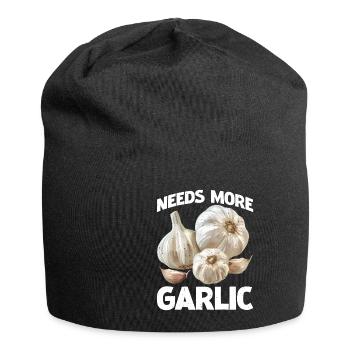 Needs More Garlic 2 - Jersey-Beanie - Schwarz - Vorne