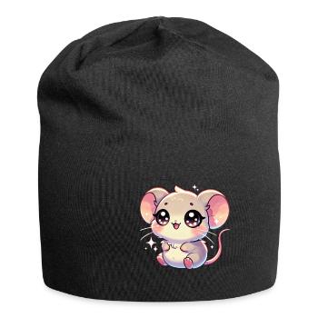 Super Cute Kawaii Baby Mouse - Jersey-Beanie - Schwarz - Vorne