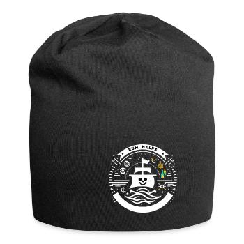 Rum Helps 5 - Jersey-Beanie - Schwarz - Vorne