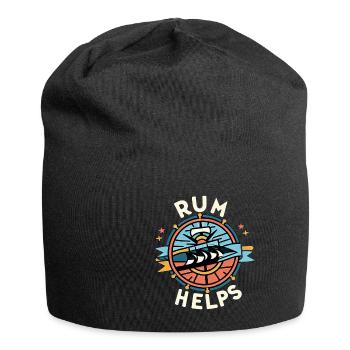 Rum Helps 6 - Jersey-Beanie - Schwarz - Vorne
