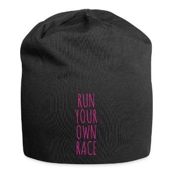 RUN YOUR OWN RACE - Jersey Beanie - black - Front
